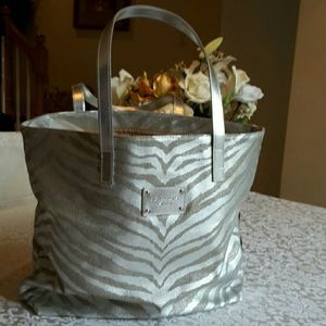 MICHAEL KORS Silver Zebra Tote